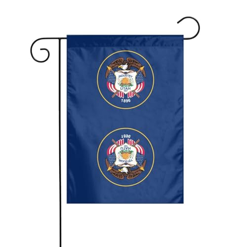 Utah-Flagge, Gartenflaggen für draußen – kleine Rasenflagge, eine unverzichtbare Frühlingsgartenflagge für jeden Rasen oder Hinterhof. von Peiyeety