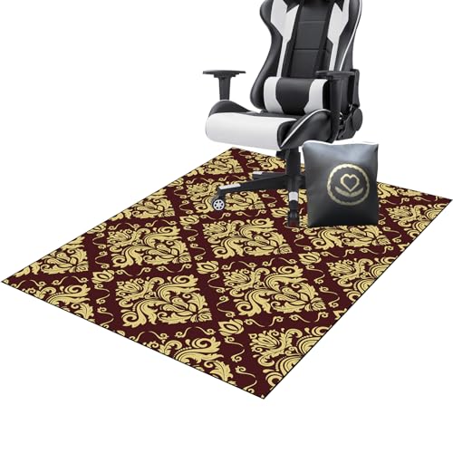 70 x 100 cm Teppich-Stuhlmatte Bodenschutzmatte Gaming Teppich Stuhlunterlage Schreibtischstuhl Unterlage für Laminat Schutzmatte für Teppichböden Kratzfest Bodenmatte Stuhlunterlage von PekzyTamxRsvg