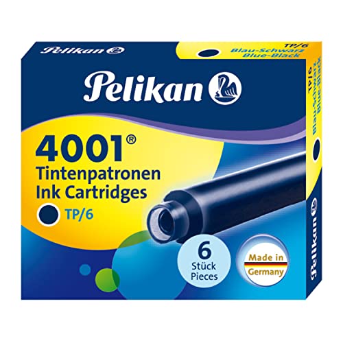 Pelikan® Tintenpatrone 4001® TP/6 - blauschwarz, 6 Patronen; Packungsinhalt: 6 Patronen von Pelikan