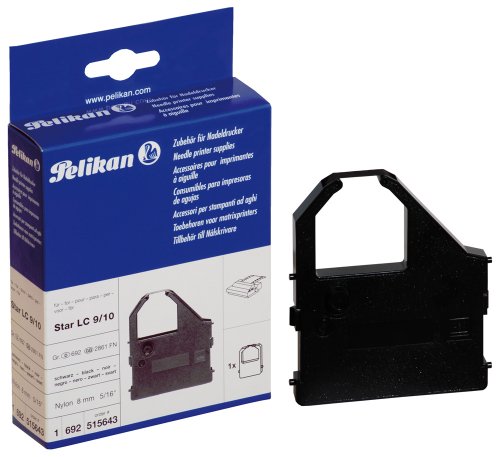 Pelikan Farbband Gruppe 692 Nylon für Star LC 9, 8 mm x 8.3 m, schwarz von Pelikan