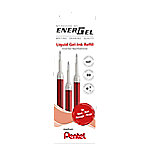 Pentel Set Tintenrollermine Rot 0,35 mm 3 Stück von Pentel