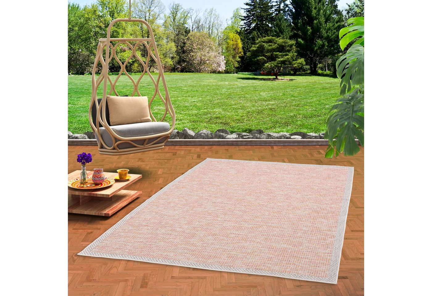 Outdoorteppich In & Outdoor Teppich Flachgewebe Ottawa Mix, Pergamon, Rechteckig, Höhe: 4 mm von Pergamon