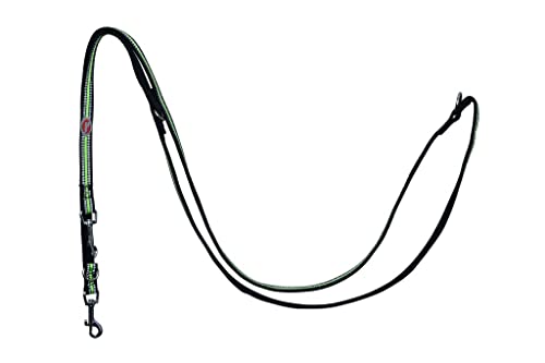 Verstellbare Nylon-Leine, reflektierend mit Neoprenfutter 1,5cmx240cm, schwarz, L-NEO-Adjust-REFBLACK-S von Pet Nova