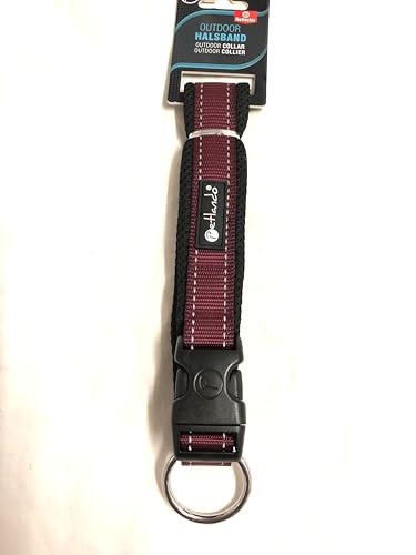 Petlando Mesh Outdoor Halsband L Berry mit reflektierenden Streifen Halsumfang 50-55 cm /40 mm Petlando Mesh Outdoor Halsband L Berry mit reflektierenden Streifen Halsumfang 50-55 cm /40 mm von Petlando