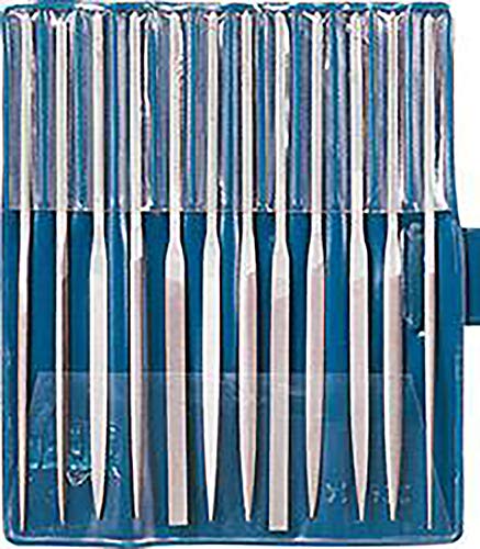 CORRADI-Nadelfeilen-Set, 12-teilig, Schweizer Hieb 0, 200mm, 12316102 – Für die grobe Präzisionsbearbeitung kleinster Flächen, Durchbrüche, Geometrien, Profile und Radien von PFERD