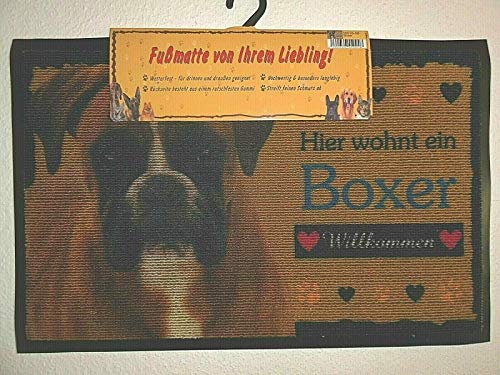 Pfronten Fußmatte Boxer (8), Fußabtreter, Türvorleger, Türmatte Hund wetterfest von Pfronten