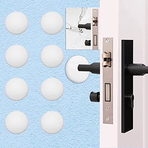【Phantasy】Türstopper Wand Selbstklebend Weiß 8 Stück, Elastikpuffer Transparent Selbstklebend Zum Schutz der Wand Kühlschrank Tür Kabinette von Phantasy