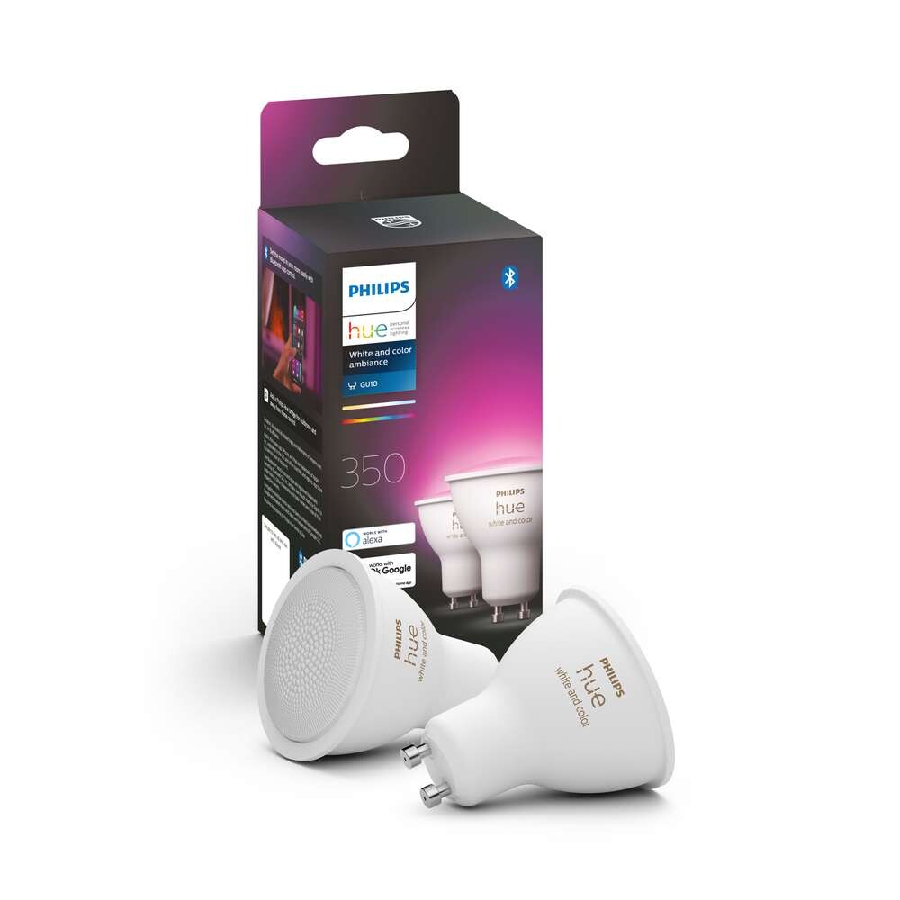 Philips Hue - Philips Hue White & Color 6W Bluetooth GU10 Leuchtmittel 2 Stck. Philips Hue von Philips Hue