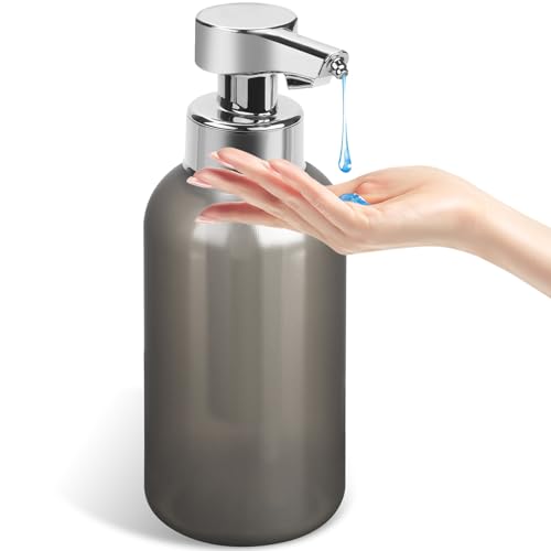 Phneems Seifenspender Automatisch Elektrischer Automatic Soap Dispenser Mit Sensor No Touch Sensor Automatischer Seifenspender FüR Bad,KüChe,BüRo 450ML Grau von Phneems