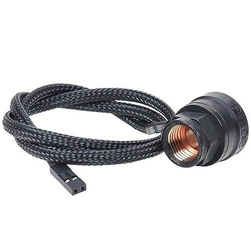 Phobya Thermosensor In-Line 2X G1/4 Innengewinde - Black matt Wasserkühlung Überwachung von Phobya