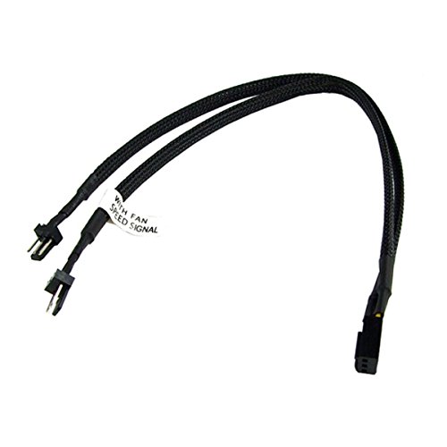 Phobya Y-Kabel 3Pin Molex auf 2X 3Pin Molex 30cm - Schwarz Kabel Lüfterkabel und Adapter von Phobya