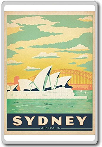 Sydney, Australia Vintage Travel Fridge Magnet - Kühlschrankmagnet von Photosiotas