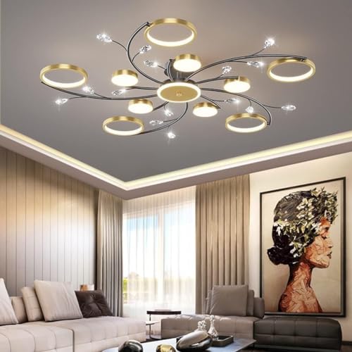 Deckenlampe Led Led Deckenleuchte Flach Deckenlampe Wohnzimmer Deckenlampe Schlafzimmer Led Lampen Deckenlampen Led Deckenlampe Deckenlampe Schwarz Deckenlampe KüChe Led Deckenleuchte (Size : 10+1 he von Phtlampes