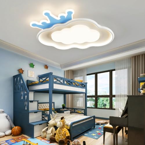 Kinderzimmer LED moderne Deckenleuchte Wolke kreatives Design Beleuchtung Metall Deckenlampe dimmbar mit Fernbedienung Jungen- und Mädchenzimmerlampe geeignet für Babyzimmer Schlafzimmer Wohnzimmer ( von Phtlampes