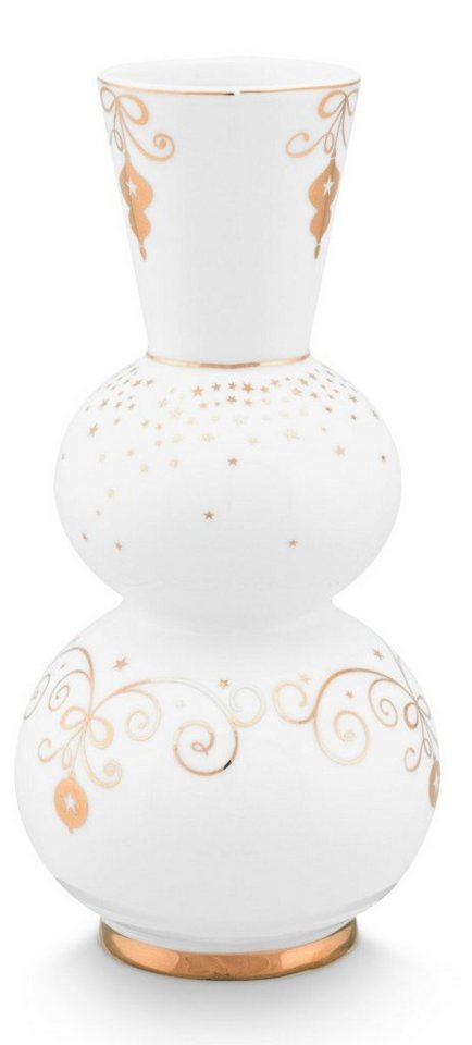 PiP Studio Dekovase Royal Winter White Vase rund 15cm (Vasen) von PiP Studio