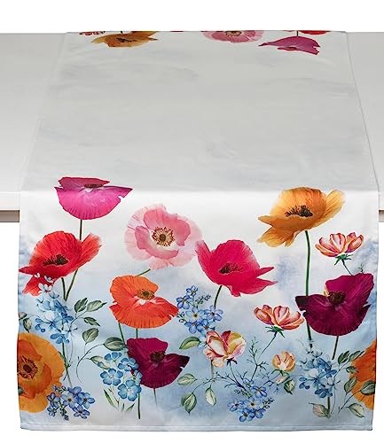 Pichler Tischläufer 50x150 cm Mohnblumen multicolor von Pichler