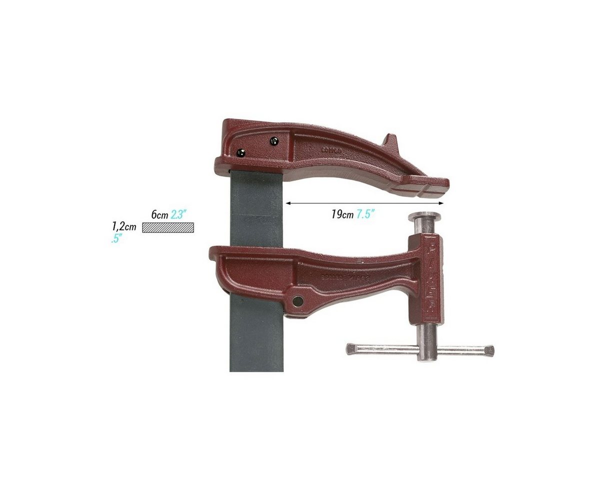 Piher Schraubzwinge PIHER Maxipress XXL Hochleistungs-Schraubzwinge 200 cm mit bis zu 2,2 t Spannkraft von Piher