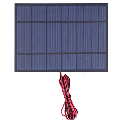 Pilipane 6V 6W 230X170mm Mikro-Mini-Solar-Panel-Zellen Sonnenkollektor für Sonnenenergie,Heimwerken, DIY, Mini-Solarzellen Polysilizium mit 200 cm rotem schwarzem Draht von Pilipane