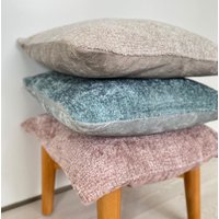 Dusty Türkis Boucle Kissenbezug, Weicher Und Bauschiger Kissenbezug 20x20, 22x22, 24x24, 26x26 von PillowOasis