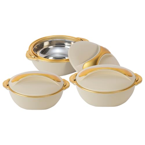 Pinnacle Thermoschüssel mit Deckel 3tlg. Set 3/2/1 Liter - Edelstahl - Warmhaltbehälter Essen, Salatschüssel - für Heiße Speisen Pinnacle Thermoschüssel mit Deckel 3tlg. Set 3/2/1 Liter - Edelstahl - Warmhaltbehälter Essen, Salatschüssel - für Heiße Speisen von Pinnacle Thermoware
