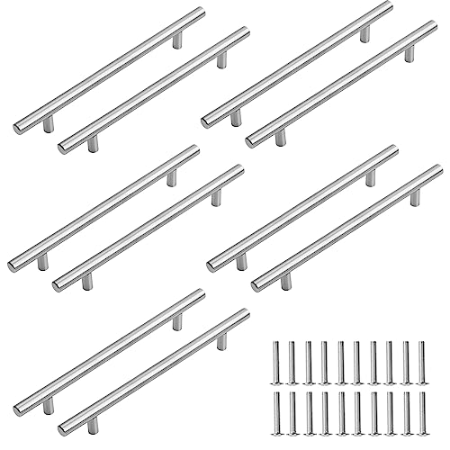 Pinsheng 10 Stück Küchengriffe Schrank Schublade Türgriff, 160mm Möbelgriffe aus Edelstahl, Türgriffe Küche Silber, Griffe für Küchenschränke, Küche, Möbel, Schränke (160 mm) von Pinsheng