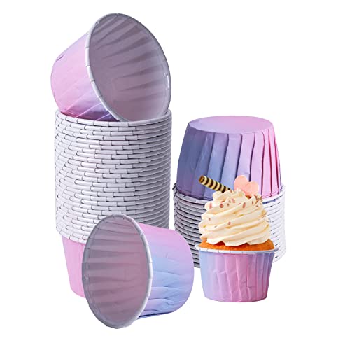 Pinsheng 100 Stück Muffinförmchen Papier, Cupcake Formen Papier Muffin Backförmchen Cupcake Backbecher Cupcake Wrappers Hochzeit für Party Geburtstag von Pinsheng