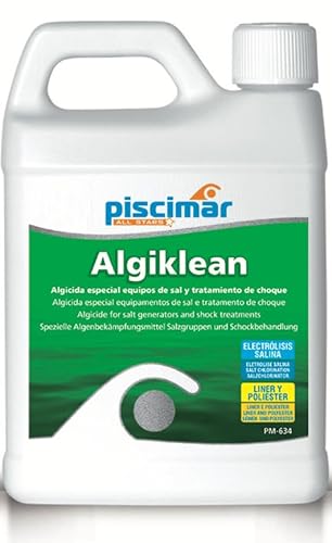 Piscimar MX-634 Algiklean Doppelwirkung: Algizid und Politur. Spezielle Salzausstattung und Choque-Behandlung. Flasche 1,1 kg von Piscimar