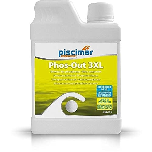 Piscimar PM-675 Phos-Out 3XL: Ultra konzentrierter Phosphat-Eliminator im Pool. Flasche 0,8 Kg. von Piscimar