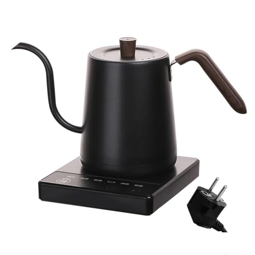 Pitycbo Kaffeekessel Elektrisch, mit Kochfunktion, Temperaturkontrolle, Tragbare Teekanne für Wasser, Schwarz Pitycbo Kaffeekessel Elektrisch, mit Kochfunktion, Temperaturkontrolle, Tragbare Teekanne für Wasser, Schwarz von Pitycbo