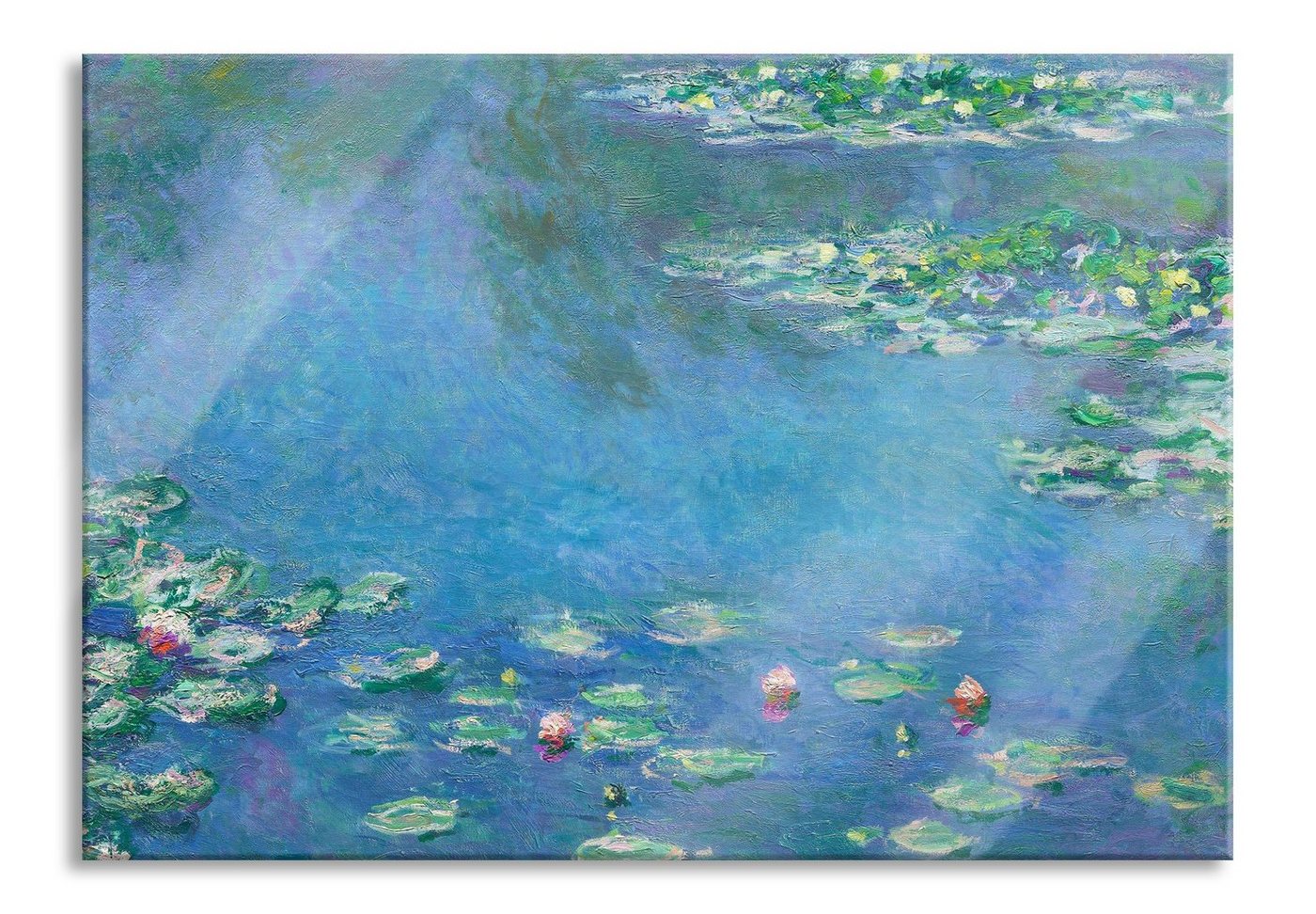 Pixxprint Glasbild Claude Monet - Stillleben mit Blumen und Früchten, Claude Monet - Stillleben mit Blumen und Früchten (1 St), Glasbild aus Echtglas, inkl. Aufhängungen und Abstandshalter von Pixxprint