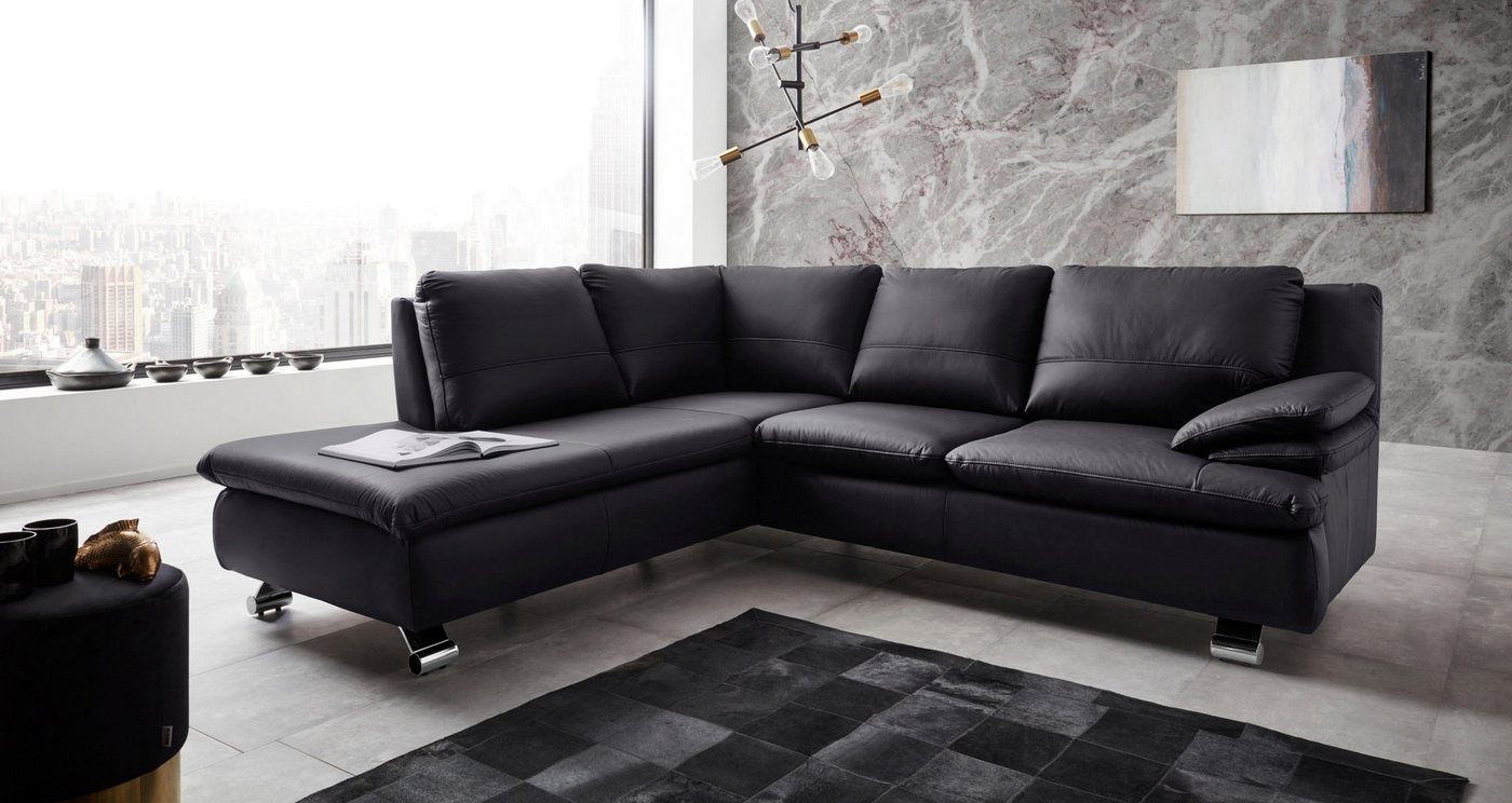 Places of Style Ecksofa Drover L-Form, in Echtleder von Places of Style