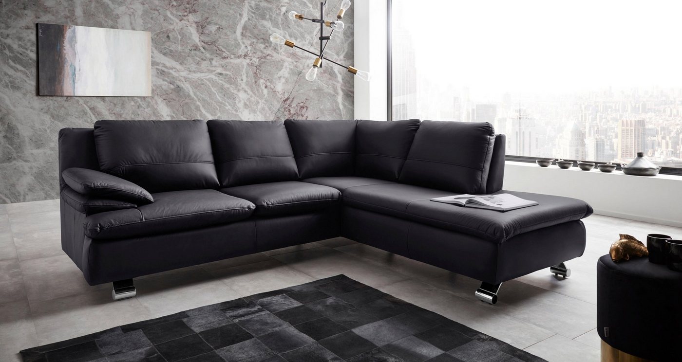 Places of Style Ecksofa Drover L-Form, in Echtleder von Places of Style