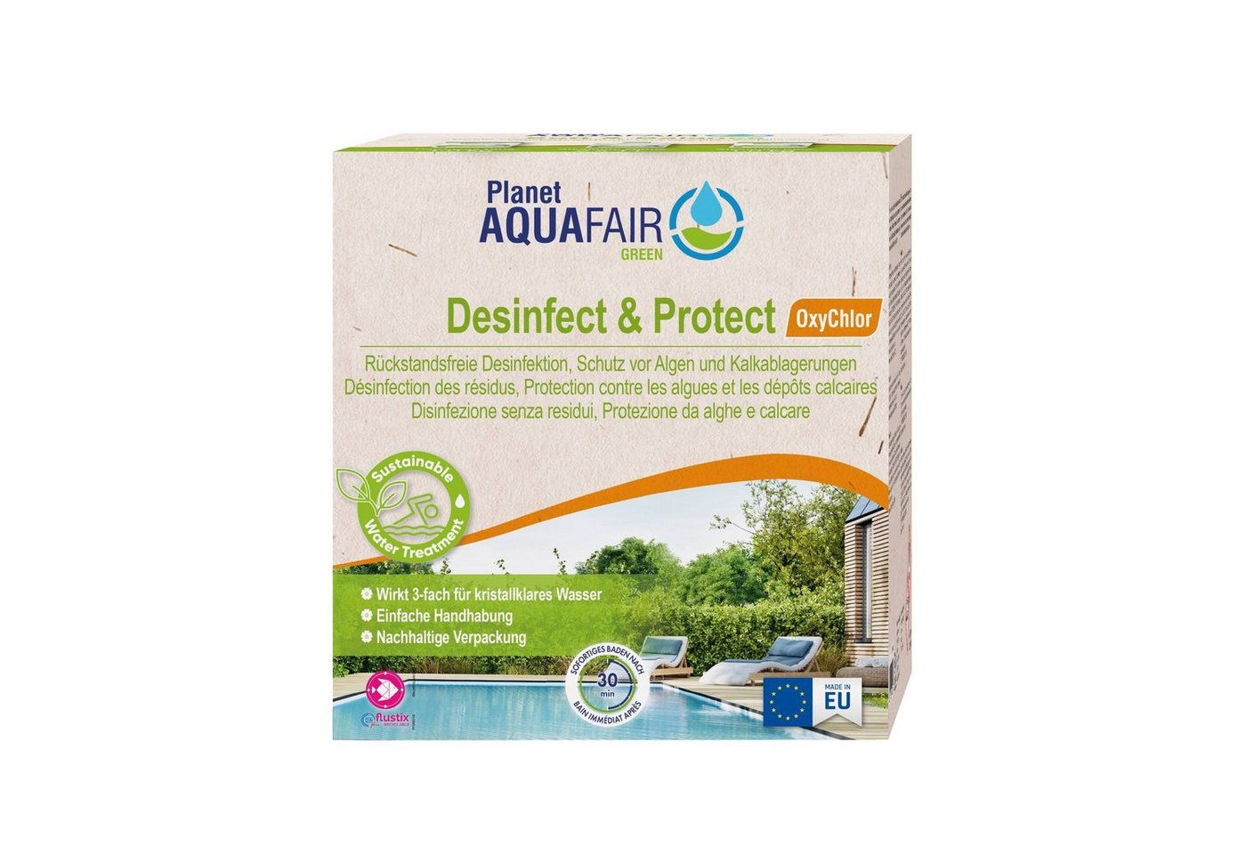 Planet Aquafair Green Poolpflege Desinfect & Protect - OxyChlor von Planet Aquafair Green