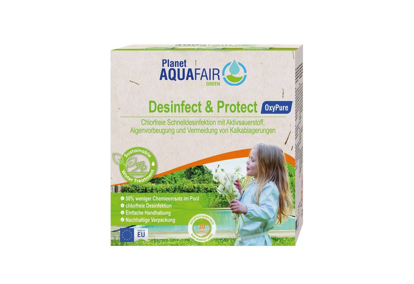 Planet Aquafair Green Poolpflege Desinfect & Protect - OxyPure von Planet Aquafair Green
