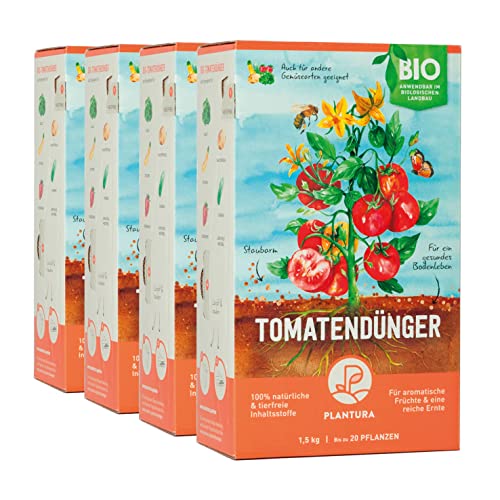 Plantura Bio-Tomatendünger, 3 Monate Langzeitwirkung, auch für Kartoffel, Zucchini & Co, 6 kg von Plantura