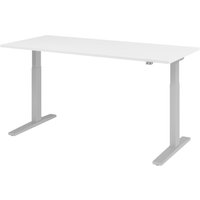 Hammerbacher Sitz-Steh-Schreibtisch el. 180x80cm Weiß von Hammerbacher