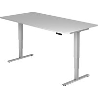 Hammerbacher Sitz-Steh-Schreibtisch el.200x100cm Grau von Hammerbacher