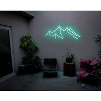 Niedliche Berge Neon Schild Landschaft Home Dekoration Led Dekor Custom Wand Sigh Geschenk Personalisiert Haus Natur Licht von PlayPath