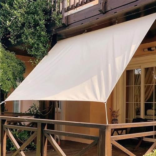 Sonnenschutzgewebe für Höfe, Outdoor-Sonnensegel, Balkon-Sonnenschutz, Sonnensegel, UV-beständig, wasserdicht und sonnendicht, geeignet für Schwimmbäder, Höfe und Pergolen.(Size:600CM*800CM/19.7FT*26. von Pllrbvshs