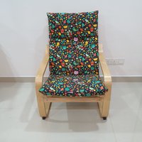 Ikea Poang Stuhl Kissenbezug - Kindheit Träume Schwarz V2 von PoangCovers