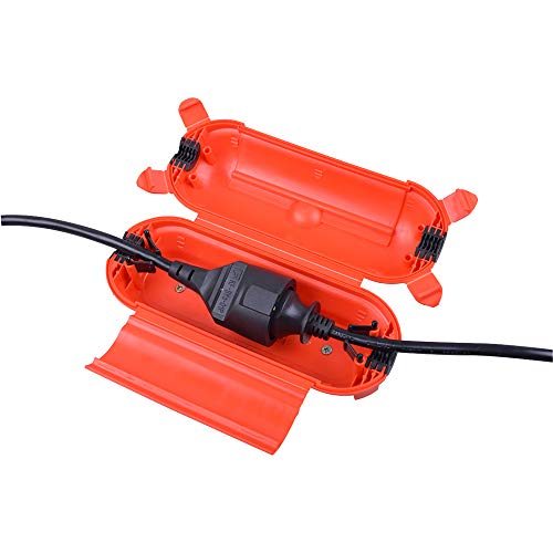 POLY POOL – Wasserdichte PP2600-Box zum Schutz von Stecker-Buchsen – wasserdichte Outdoor-Stecker- und Steckdosen-Abdeckungsbox – Abdeckung mit Verriegelung und Befestigungsschlitzen – rote Box von Poly Pool