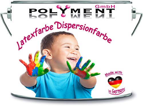 Dispersionsfarbe strapazierfähige Latexfarbe Wandfarbe in vielen einzigartigen Farben (2 l, Alt Weiß) von Polyment GmbH