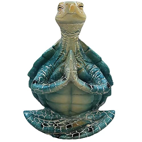 Meeresschildkröte Figur, Yoga Meditation Wohnkultur,Meditieren Meeresschildkröte Deko Statue,Meditation Figuren Skulptur,Meditation Statue Deko Figur Harz Meditation Yoga-Meeresschildkröte tue von Pomrone