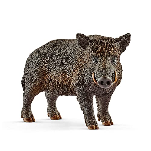 Pomrone Wildschwein Spielzeugfigur, 2,8 Zoll Detailgetreu Wild Life Wildschwein Spielfigur PVC-Figuren, Ideal Als Tortenfigur Und Kleines Geschenk Für Kinder Ab 3 Jahren von Pomrone