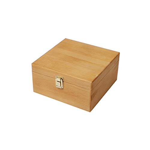 Aufbewahrungsbox aus Holz, Holzkiste mit Deckel, Erinnerungsbox Baby Holzbox mit Klappdeckel, Baby Box für Andenken und Erinnerungen, Dekorative Boxen für Schmuck, Spielzeug, DIY & Handwerk, Hobbys von Pomurom