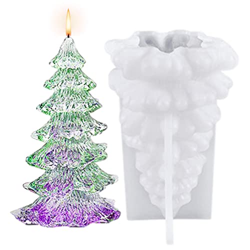 Weihnachten Silikonformen - 3D Silikonform Kerze Weihnachtsmann Weihnachtsbaum Weihnachtskerzen Deko - Kerzenformen Silikon Zwerg DIY Silikon Kerzen Gießform Silikonform Weihnachten Für Kerzen Gießen von Pomurom