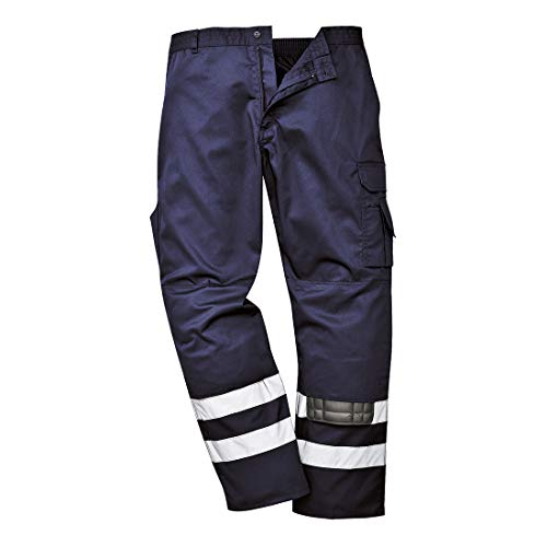 Portwest Iona Sicherheits-Bundhose, Größe: 4XL, Farbe: Marine, S917NAR4XL von Portwest