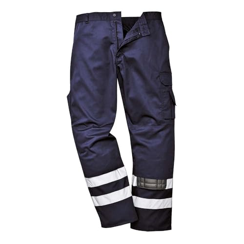 Portwest Iona Sicherheits-Bundhose, Größe: XXL, Farbe: Marine, S917NARXXL von Portwest