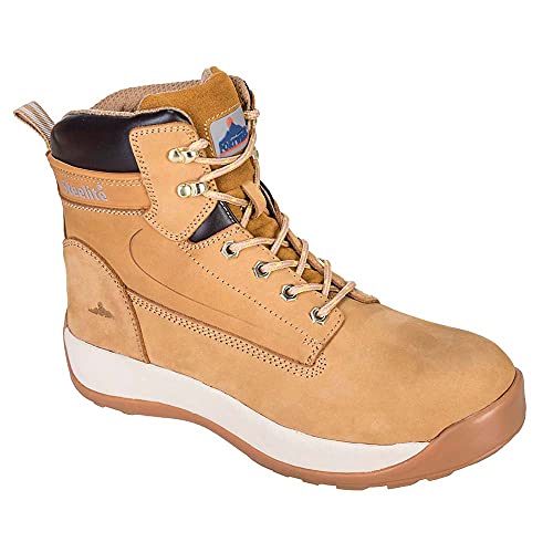 Portwest Steelite Constructo Nubuk Stiefel S3 HRO, Größe: 41, Farbe: Honig, FW32HOR41 von Portwest