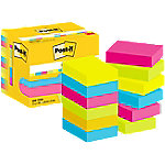 Post-it Sticky Haftnotizen 653-TFEN 38 x 51 mm 100 Blatt pro Block Blau, Gelb, Grün, Rosa 12 Stück von Post-it